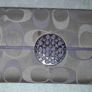 Coach tri-fold wallet